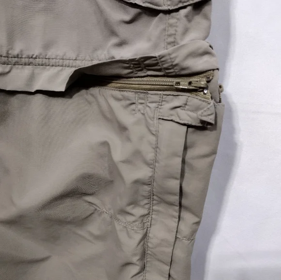 REi Convertible Hiking Outdoor Pants Womens 16P Tan Camping Fishing Safari Retro - Picture 8 of 11